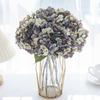 Искусственные шелковые цветы гортензии Домашние вазы Настольные аксессуары Свадебная стена Сделай сам Подарочная коробка Свадебный букет Праздничное украшение