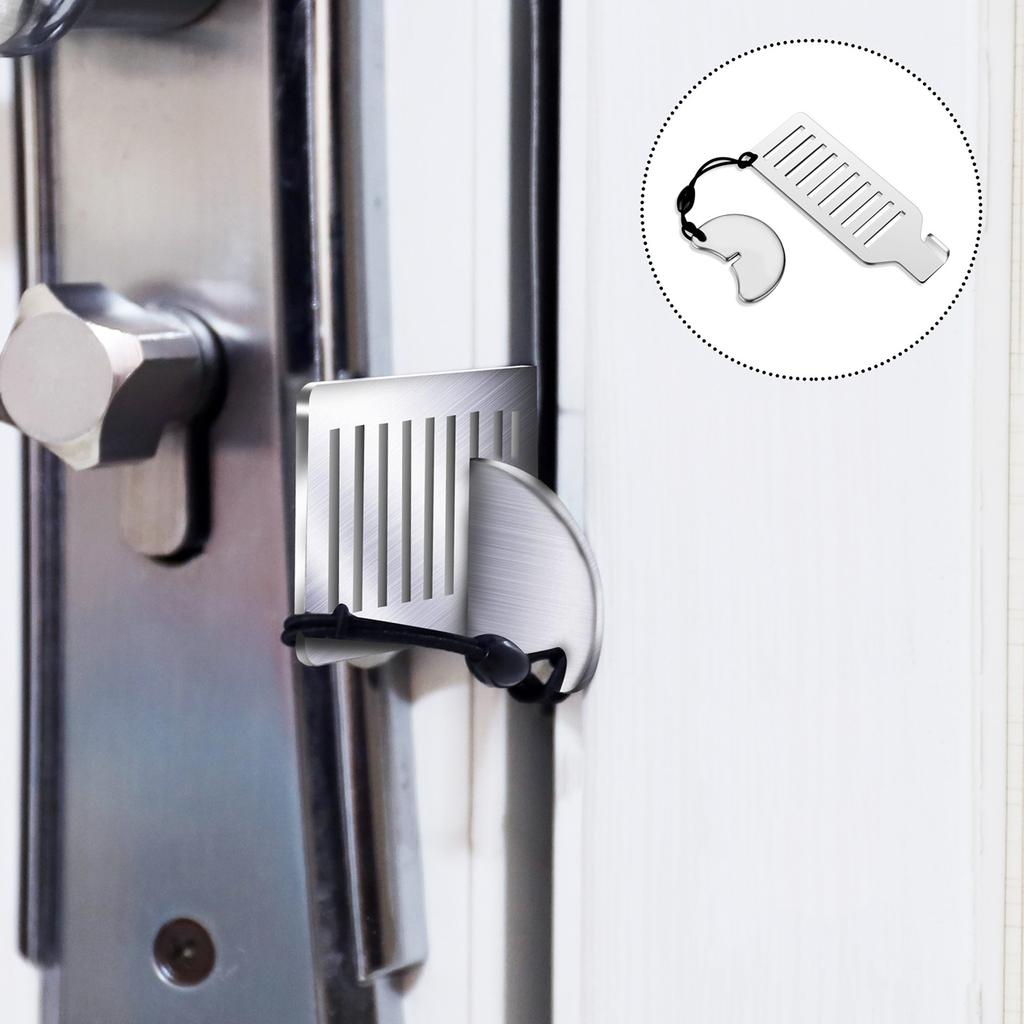 Портативный дверной замок для путешествий - улучшенный дорожный дверной замок, дверной замок для отеля, устройство безопасности для квартиры, дверь