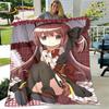 Puella Magi Madoka Magica Cartoon Soft Plush Blanket,Flannel Blanket Throw Blanket for Living Room Bedroom Bed Sofa Picnic Cover