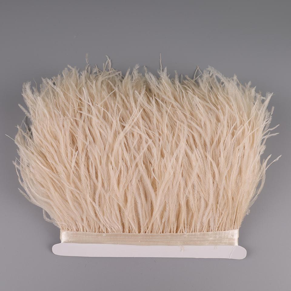 2М Страусиные перья на ленте для рукоделия шитья в платье декоративные перья на тесьме бахрома для одежды