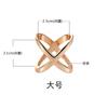 Fashion Cross Scarf Clip X Shape Metal Brooches For Women Hollow Bow Scarves Buckle Holder Shawls Jewelry Clothing