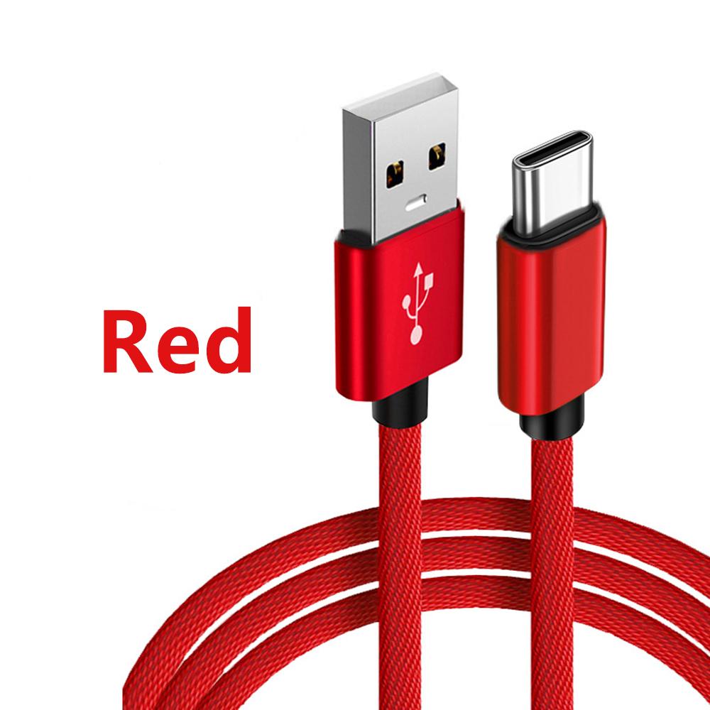 USB A к Type C нейлоновый плетеный провод зарядный кабель дата синхронизация кабель 3A быстрая зарядка для Samsung Android USB C мобильный телефон