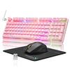 Механическая клавиатура с RGB-подсветкой и игровой набор мыши для офиса и игр