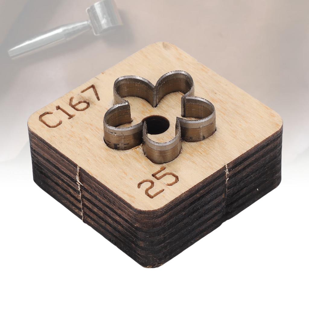 Кожаный резак в форме цветка Металлический инструмент для кожевенного ремесла Штамп для вырубки Инструмент для рукоделия