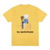 Funny My Apolocheese Rat Plush Cheese T Shirt Unisex WoUnisex Clothing Fashion Short Sleeve T-shirts Summer 100% Cotton Tees Oversized