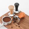 Coffee Tamper Espresso Hand Tamper Coffee Maker Coffee Bean Press Wooden Handle Anti‑slip Coffee Powder Press Hammer 53mm