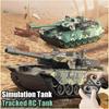 New/11 Channel Tracked Remote Control Tank Toy Large Charging Sound and Light 99A Simulation Armored Vehicle Model Electric Toy Boy Gift
