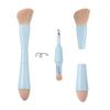 Мягкие косметические кисти с двойным концом 4-в-1 Кисть для контуринга Портативный набор кистей для макияжа Женщины