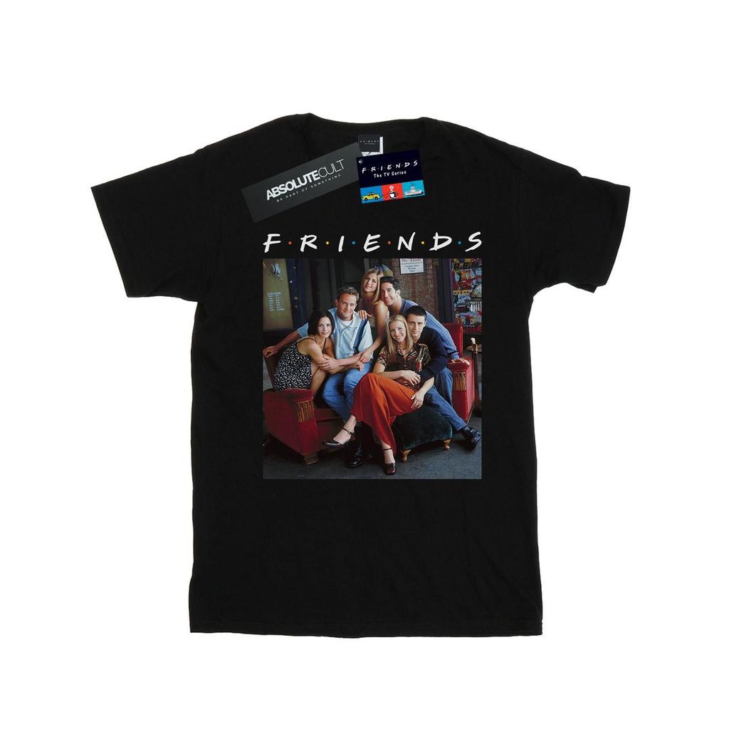 Friends Womens/Ladies Group Photo Couch Cotton Boyfriend T-Shirt