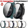 Для Amazfit Balance2 Защитный чехол из ПК+закаленного стекла Для Huami Amazfit Balance2 Защита всего экрана Бампер Аксессуары
