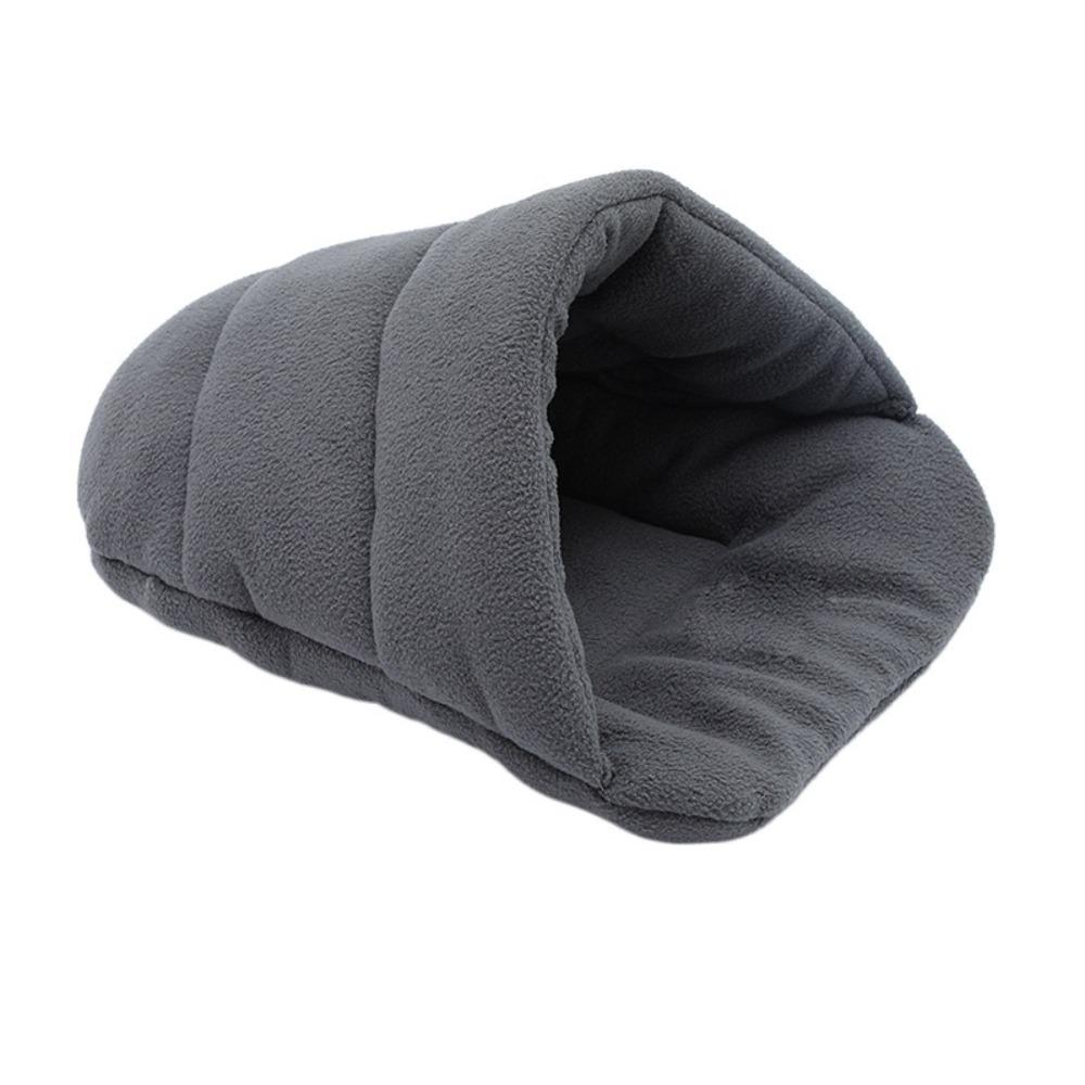 Fleece Pet Bed Sweat-absorbent Pet House Kitten Mat Sleeping Bag Small Pet