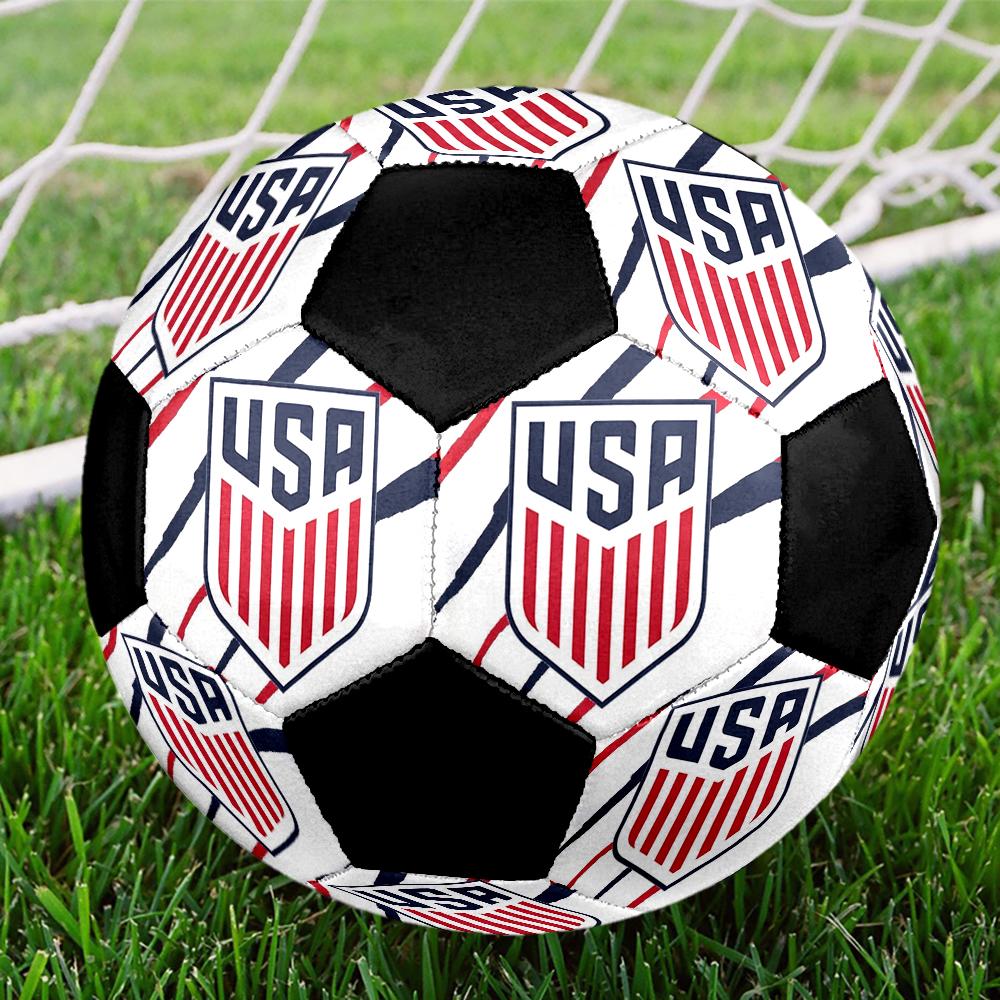 Мяч для мини-футбола женской сборной США (USWNT) Цветной Машинная строчка ПВХ Размер 5 Готов к командным тренировкам и соревнованиям Прочный Высокий отскок Крутой Спортивный Подарок