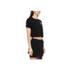 Y-3 Women's Logo Print Crew Neck Short Sleeve T-Shirt Black IR7096