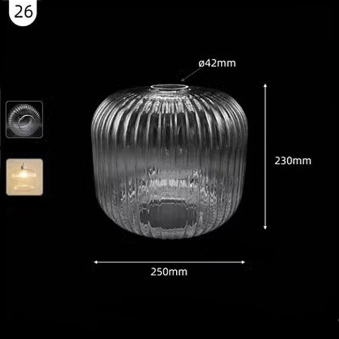 Большой прозрачный стеклянный абажур особой формы 42 мм, открывающаяся чаша, винная кружка, тыква, нестандартный прозрачный E26 E27, сменный абажур