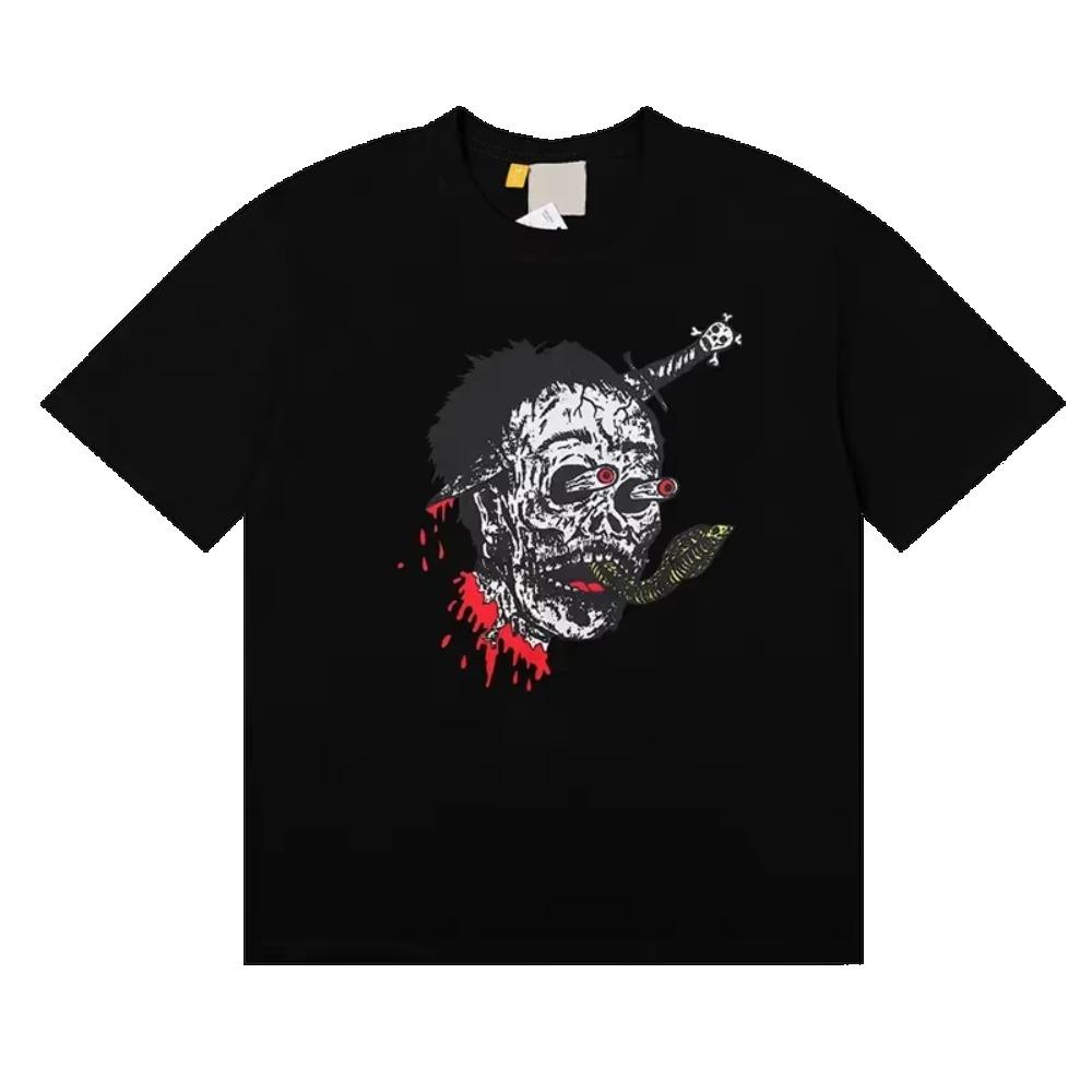 High Quality 100% Cotton T-shirt Summer Oversized Round Neck Men Short Sleeve Brand Pattern Printed Women Tee Sports Fitness Top