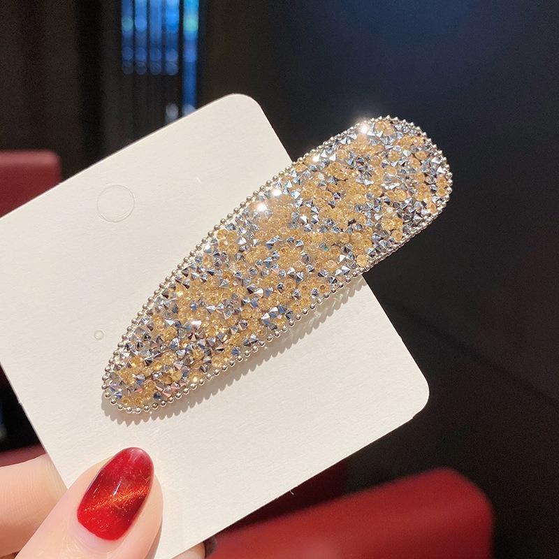 Красивые блестящие шпильки со стразами, креативные прямоугольные заколки для волос, женские аксессуары для волос