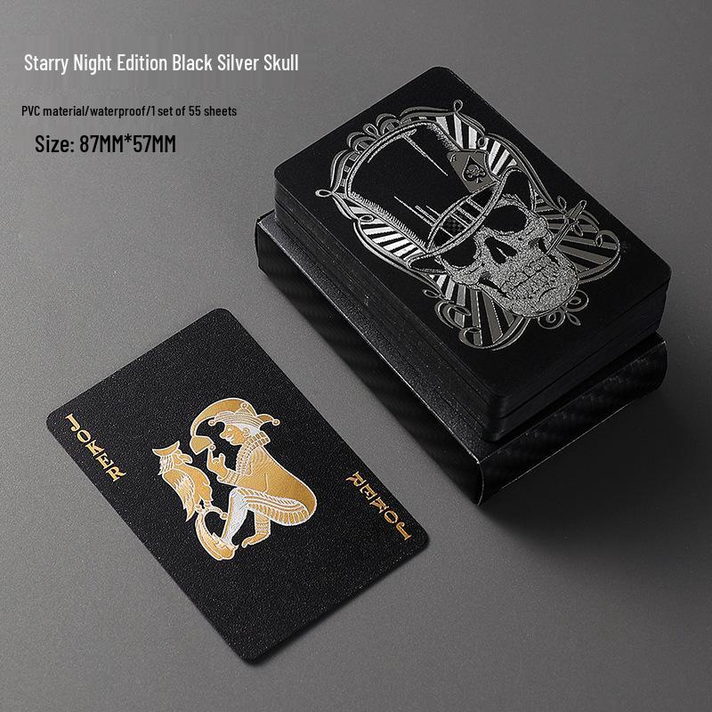 Luxury Gold PVC Playing Cards: Waterproof, Fold-Proof, Wear and Dirt Resistant, Washable.