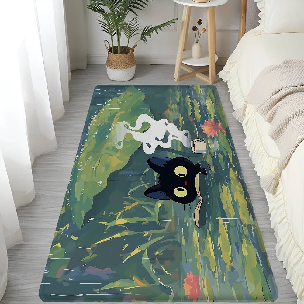 Black Cat Door Mat Nordic Style Bedroom Living Room Doormat Home Balcony Anti-Slip Alfombra