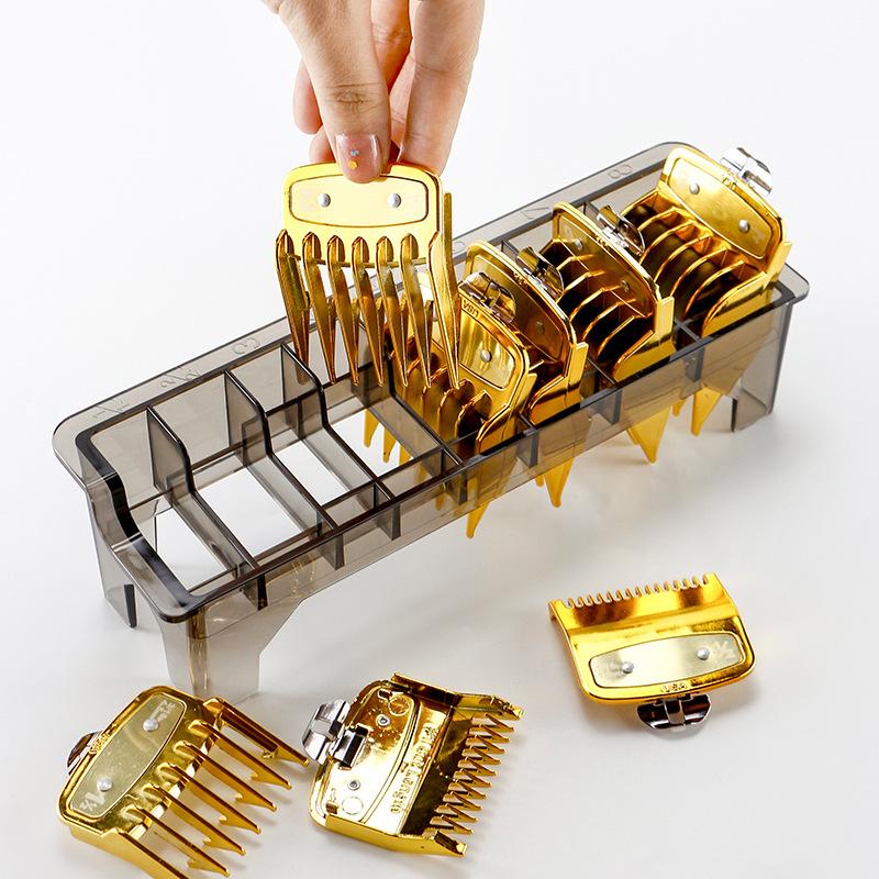 8 Grid Guide Limit Comb Storage Box Electric Hair Clipper Rack Holder Organizer Case Barber Salon Hairdressing Tools Drop Ship