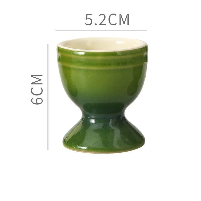 Ceramic Egg Cups, Porcelain Colorful Egg Cups, Stand Holder For Soft Boiled Eggs, Breakfast Cooking Kitchen Egg Serving