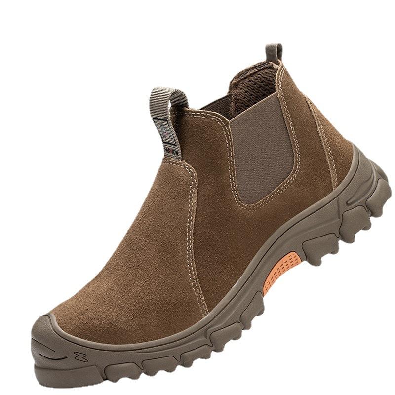 Men's Labor Insurance Shoes, Steel Baotou, Puncture-proof, Electrical Shoes, Breathable, Lightweight and Wear-resistant Work Safety Shoes