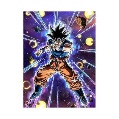 Алмазная мозаика Японское аниме Dragon Ball Super Saiya, Полная выкладка