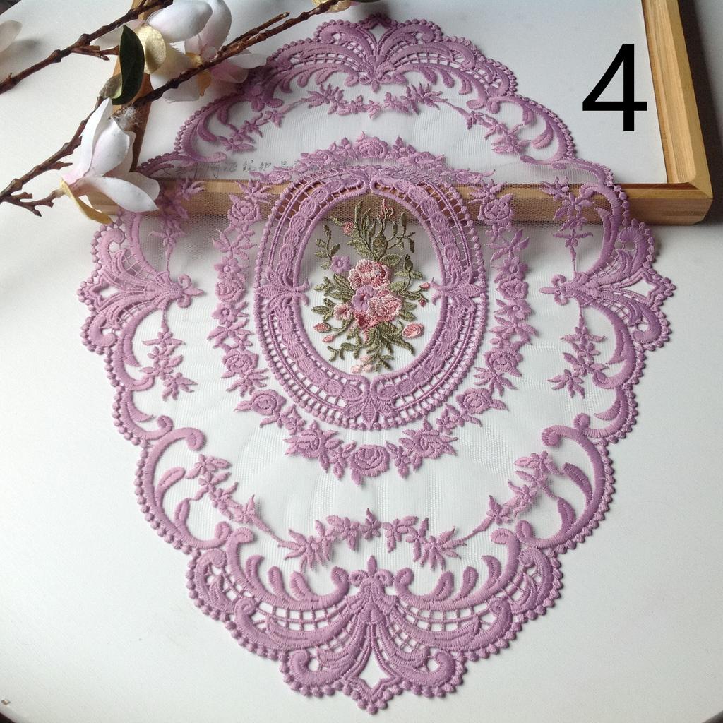 Винтажная кружевная салфетка для столовых приборов, вышитая скатерть, декоративные салфетки для столовой, вечеринки, свадьбы, антикварные подставки под кофе, салфетки для столовых приборов