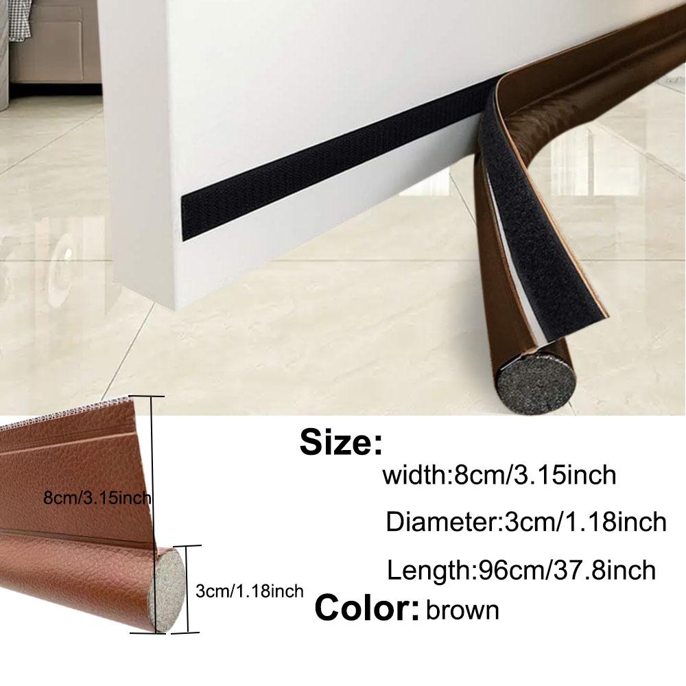 1pc Door Bottom Sealing Strip, Adjustable Weatherstrip Under Door Draft Stopper, Anti-cold One Side Foam Blocker, Weather Strip