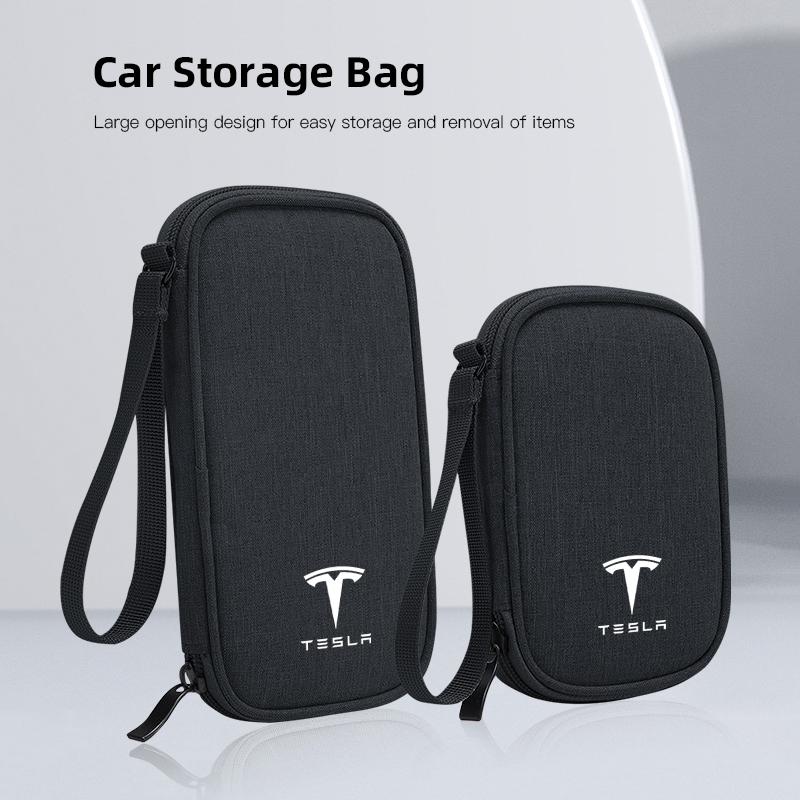 PKWYZ1 For Tesla Model 3 Y S X Cybertruck Juguete Roadster Car Cable Drive Earphone Charger Protable Storage Bag