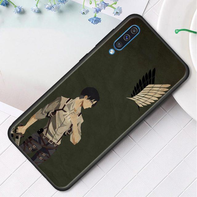 Чехол для Samsung Galaxy A50 A70 A10 A20e A30 A40 A20s A10s A10e A80 A90 A60 A30s, силиконовый чехол аниме Shingeki No Kyojin