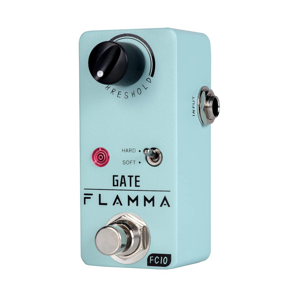 FLAMMA FC10 Noise Gate Guitar Pedal Noise Killer Smart Noise Reduction Noise Suppressor Effect Pedal True Bypass Noise Gate Green