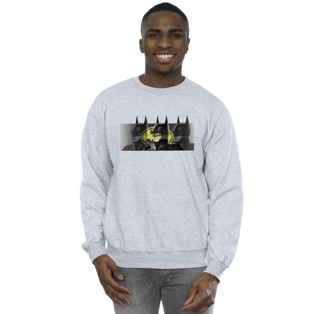 DC Comics Mens The Flash Batman Portraits Sweatshirt