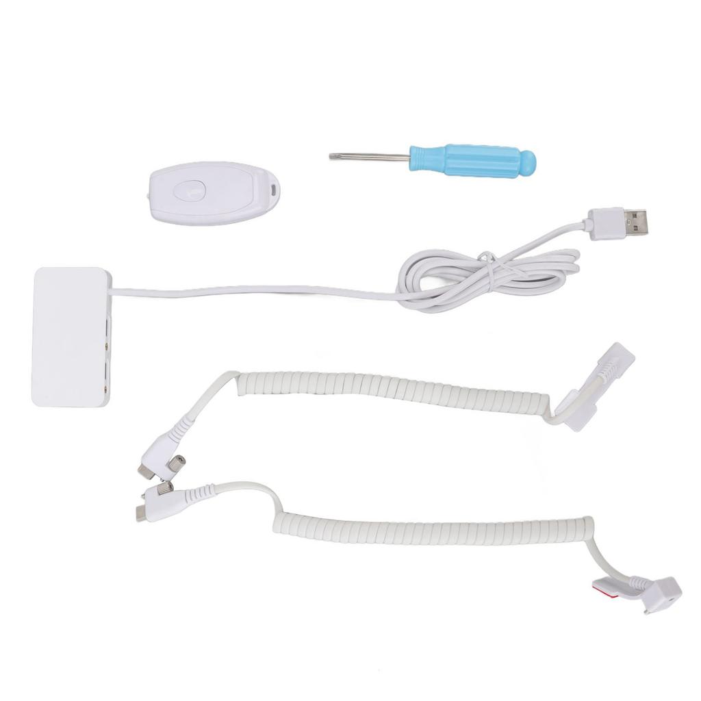 Dual Port Security Anti Theft Display Stand Holder with Charging Function Burglar Alarm for Digital