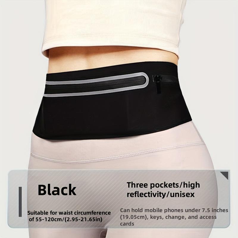Ultra-thin Lycra Waterproof Waist Bag with Three Pockets for Men & Women