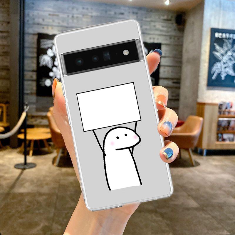 Для Google Pixel 10 Pro Прозрачный чехол для телефона Pixel 9 Pro XL Pixel 8 Pro 9A 8A 7A 7 6A 6 Pro Мягкая накладка Милый спичка Мужчины Пара