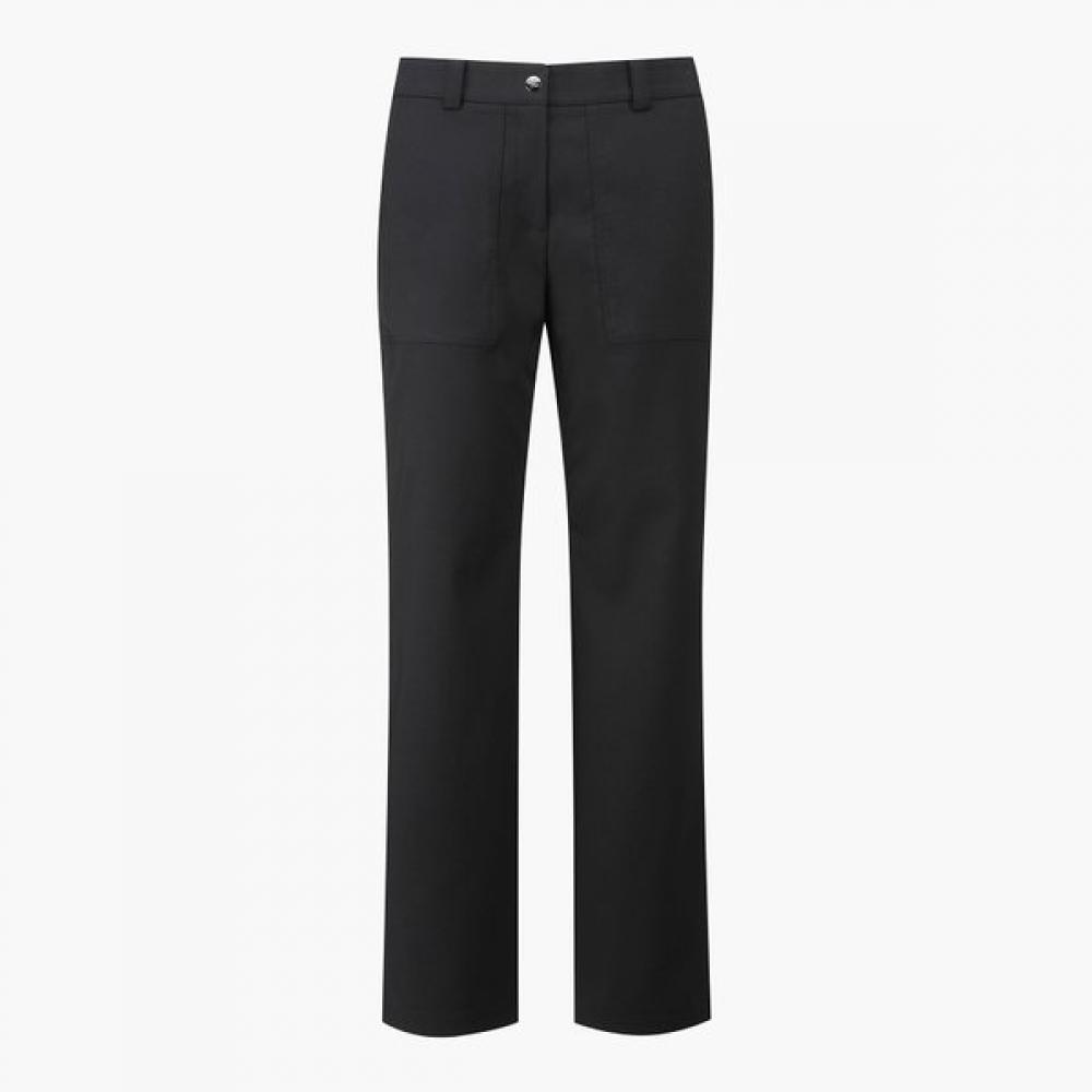 MunSingwear Women S Big Pocket Straight pantS Black Mq122lpt31