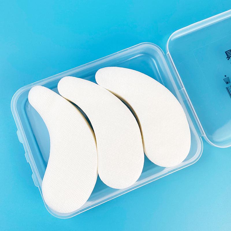 Silk-like, Skin-friendly Crescent Eye Mask Patches Reduce Fine Lines. All-cotton, Disposable Black Orchid Design for Multi-use In Beauty Salons.