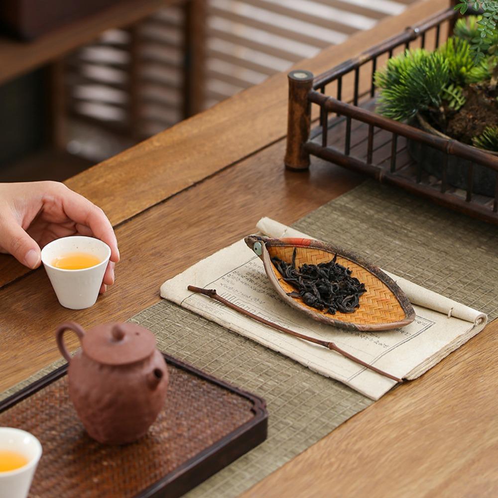 Бамбуковый плетеный чай Chaze Ретро Чайный совок Кунг-фу Чайные аксессуары Чайная лопатка Чайный энтузиаст