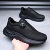 Spring Trend Sports Style Casual Shoes Breathable Soft Sole Outdoor Running Rotary Button Walking Shoes
