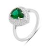 Silver Ring with Nano Emerald 2.401ct, Item Weight 3.54 Gr (2197317)