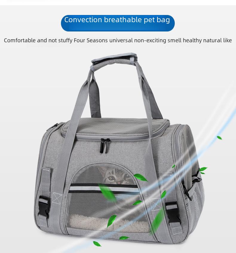 Дышащая складная сумка-переноска для кошек и собак