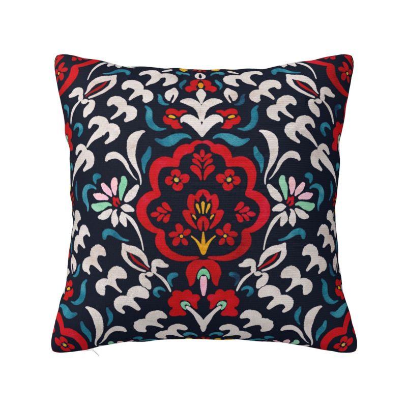 Custom Bohemia Ethnic Mandala Flower Cushion Cover 45x45 Cm Polyester Throw Pillow Case For Sofa Decoration Bedding Pillowcase