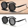 Anti UV Protection Adjustable Dimming Glasses Round Frame ND Filter Sunglasses  Driving
