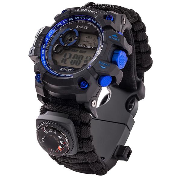 Outdoor Survival Waterproof Watch Umbrella Rope Bracelet Outdoor Camping Adventure Bracelet