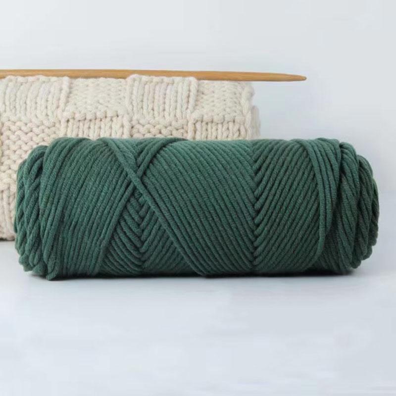 1Roll Crochet Thread Soft Cotton Hand-Woven 8 Strands Diy Scarf Hat Knitting Yarn Hand-Made