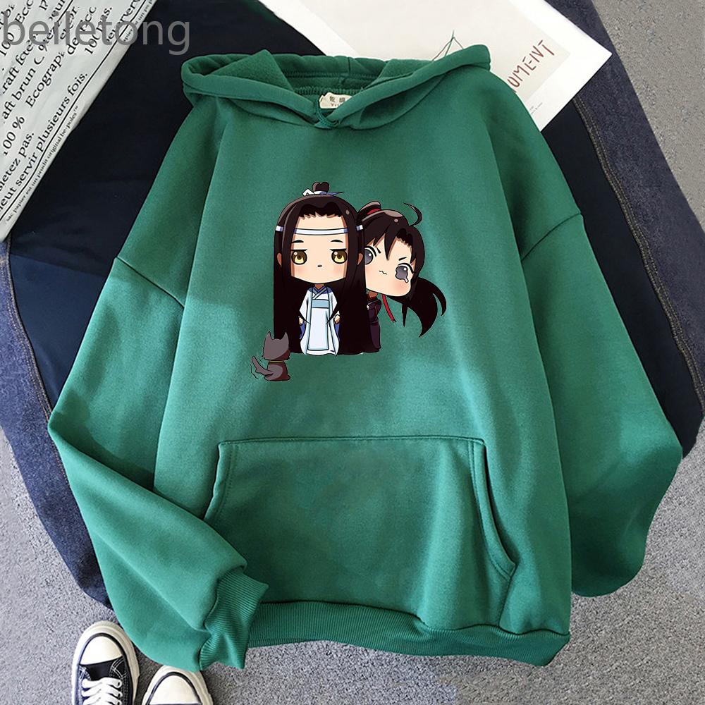 Anime Mo Dao Zu Shi Hoodie Women Cartoon Lan Wang Ji Wei Wu Xian Hoody Women's Kawaii Casual Sweatshirt Gothic Tops Streetwears