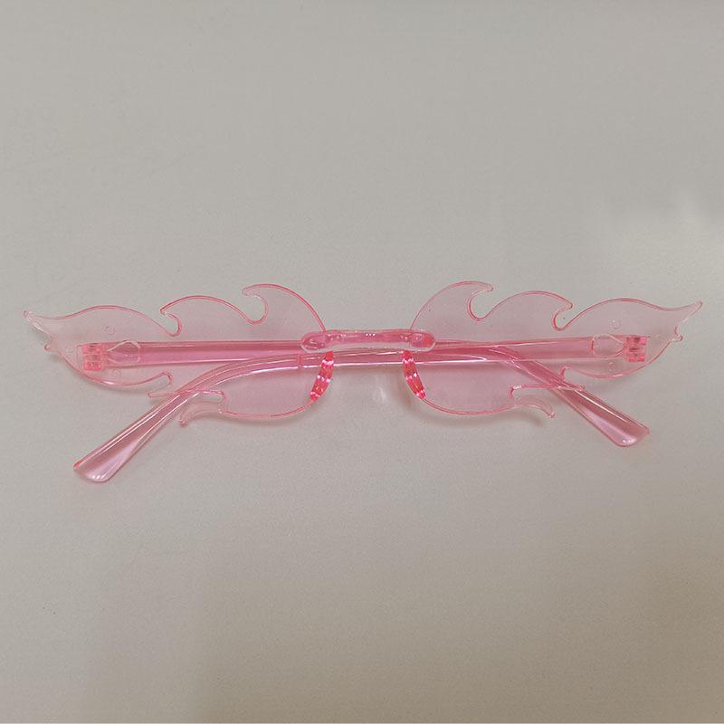 Солнцезащитные очки Flame, персонализированные цветные солнцезащитные очки без оправы для выпускного вечера, интегрированные очки цвета конфет