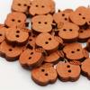 100 Pcs 2 Holes DIY Wooden Buttons - Perfect for Scrapbooking, Crafts, and Sewing Decorations