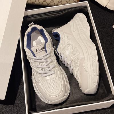 Повседневная спортивная обувь на платформе женская осенняя дышащая 2025 весна и осень новая популярная обувь папы женская универсальная обувь для бега тренд