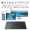 Клавиатура ELECOM Bluetooth Pantograph Mini Keyboard совместима с Android Black Windows, Mac, iOS, [Облегченная модель] TK-FBP102XBK